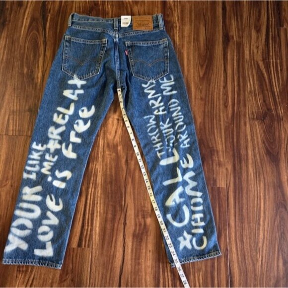 Levi's 551 Z 1961 Men 28 Waist Straight Cropped Blue Jeans NWT 022026 - Picture 7 of 10